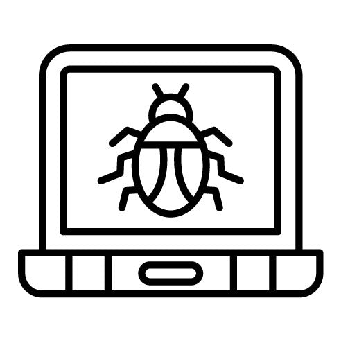 Laptop Virus Icon