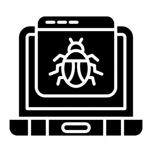 Website Hacked Glyph Icon