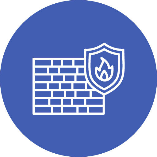 Firewall Line Circle Icon