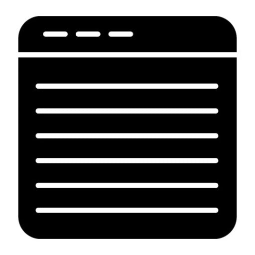 Website Glyph Icon | Cyber Security