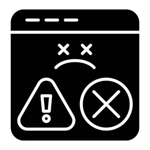 Website Dead Glyph Icon