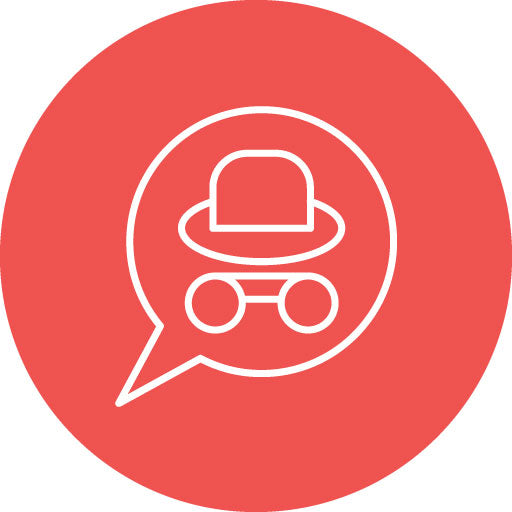 Chat Spyware Line Circle Icon