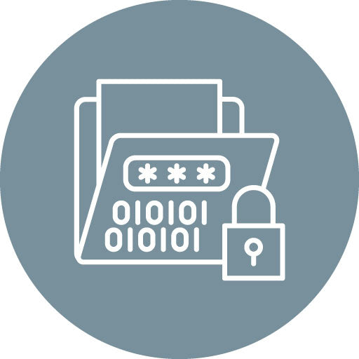 Encryption Line Circle Icon