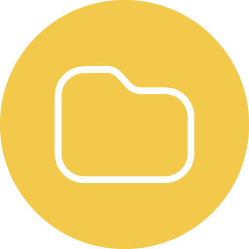 Folder Line Circle Icon