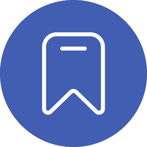 Bookmark Line Circle Icon
