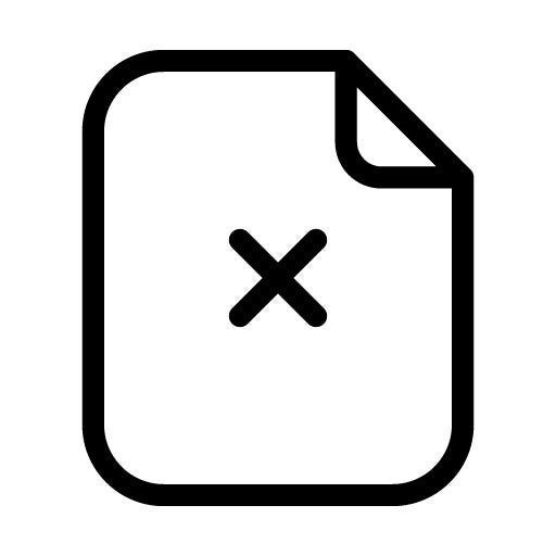 Delete Paper Icon