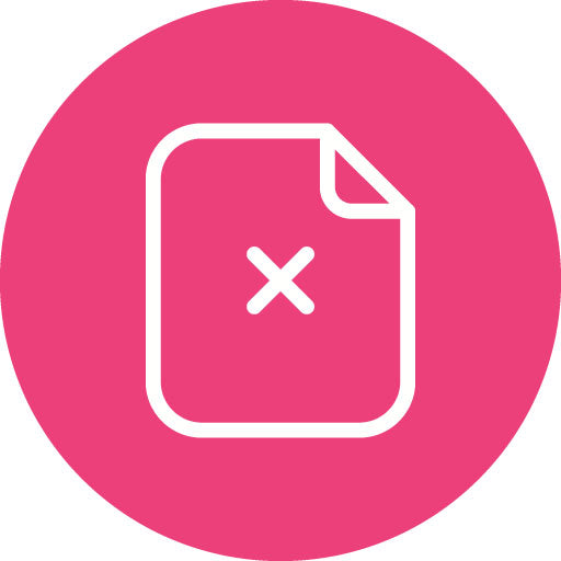 Delete Paper Line Circle Icon