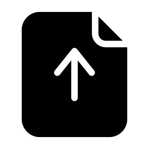 Upload Paper Glyph Icon