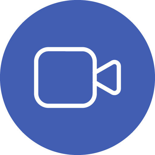 Video Line Circle Icon