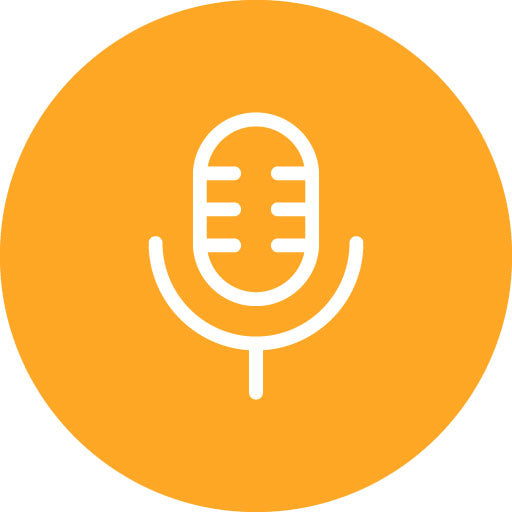 Microphone Line Circle Icon