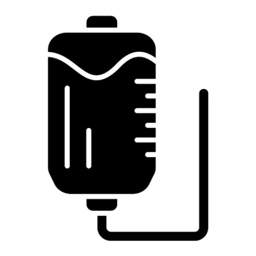 Blood Bag Glyph Icon | Pharmacy