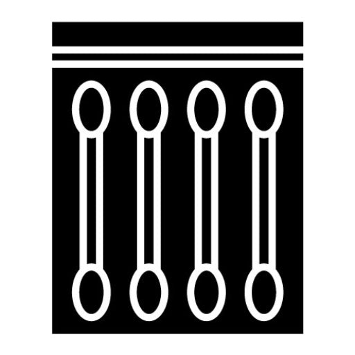 Cotton Swabs Glyph Icon | Pharmacy