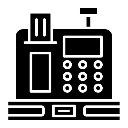 Cash Register Glyph Icon | Pharmacy
