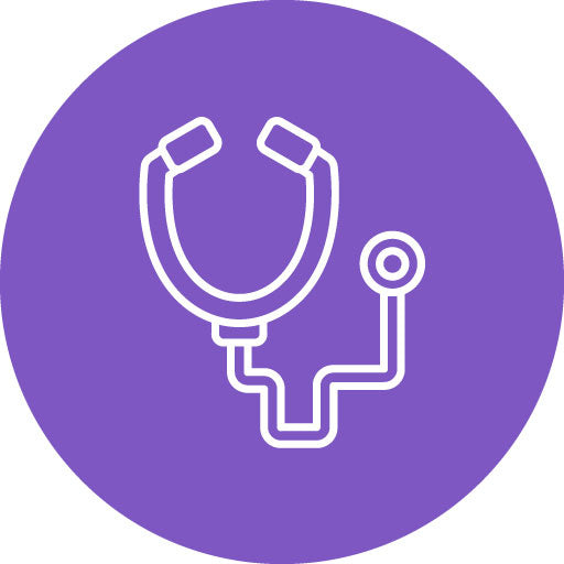 Stethoscope Line Circle Icon