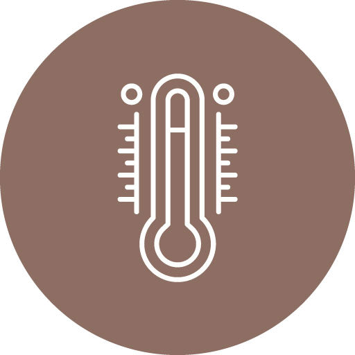 Thermometer Line Circle Icon