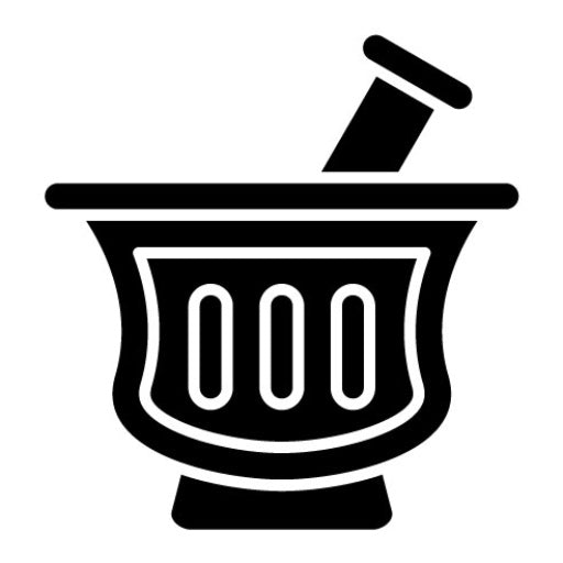 Mortar Glyph Icon | Pharmacy