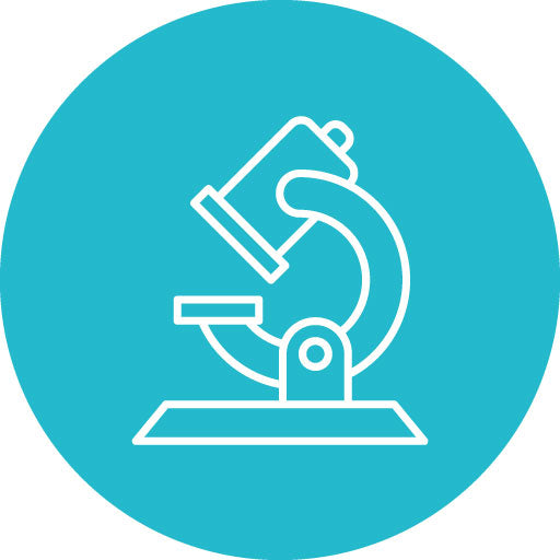 Microscope Line Circle Icon