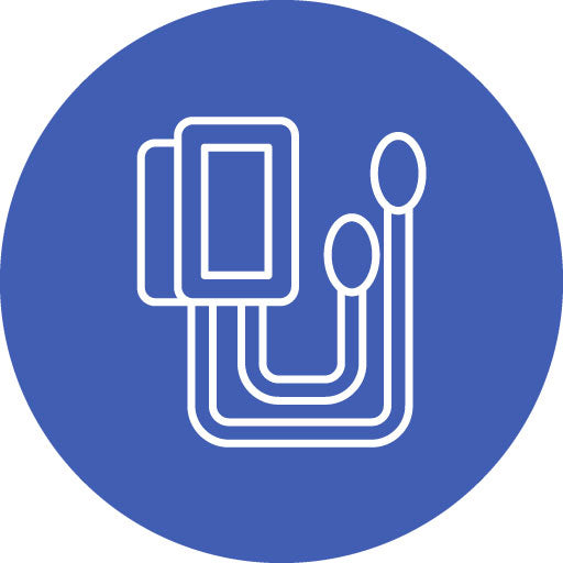 Blood Pressure Line Circle Icon