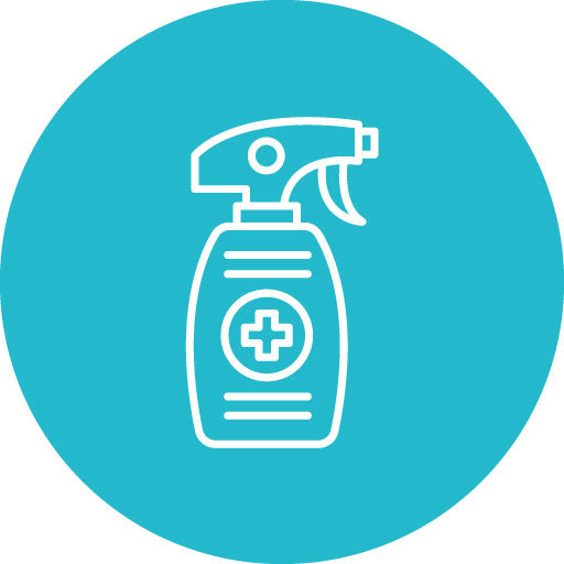 Medical Spray Line Circle Icon