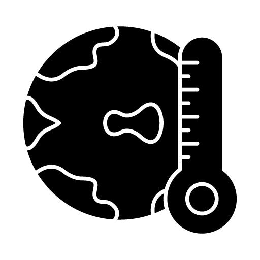 Global Warming Glyph Icon