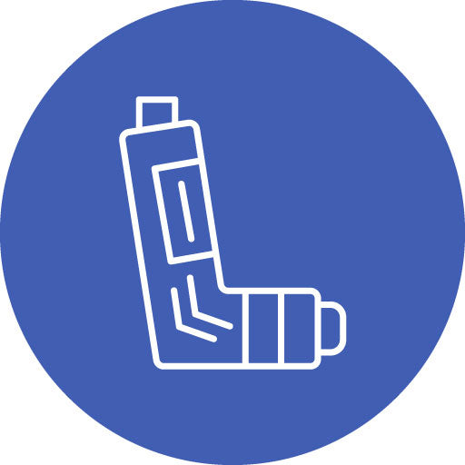 Inhaler Line Circle Icon