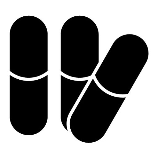 Capsule Glyph Icon | Pharmacy