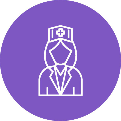 Nurse Line Circle Icon