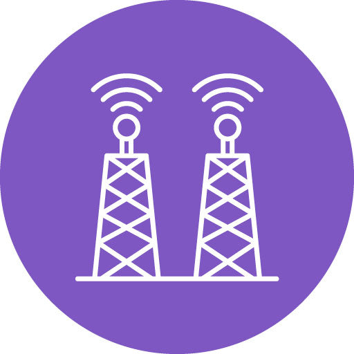 Tower Line Circle Icon