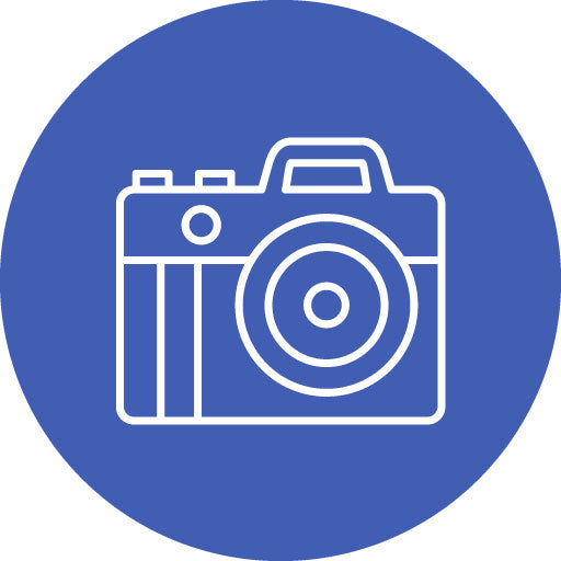 Media Camera Line Circle Icon