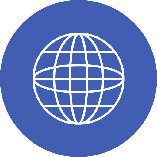 Globe Line Circle Icon