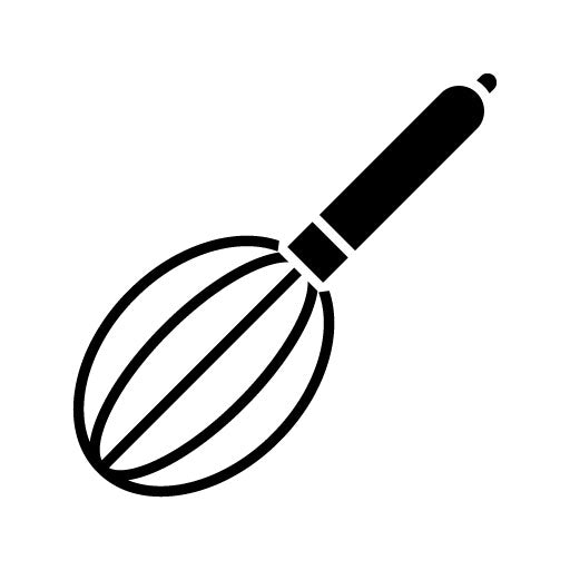 Whisk Glyph Icon