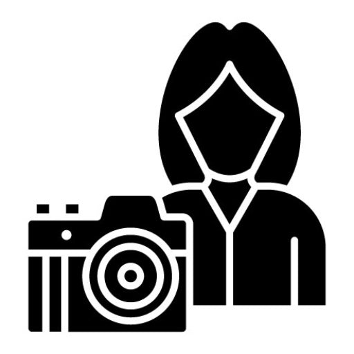 Cameraman Glyph Icon