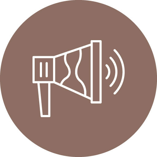 Megaphone Line Circle Icon