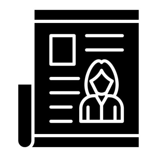 Tabloid Glyph Icon | News and Media
