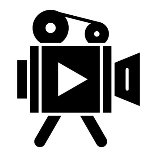Video Camera Glyph Icon | News and Media