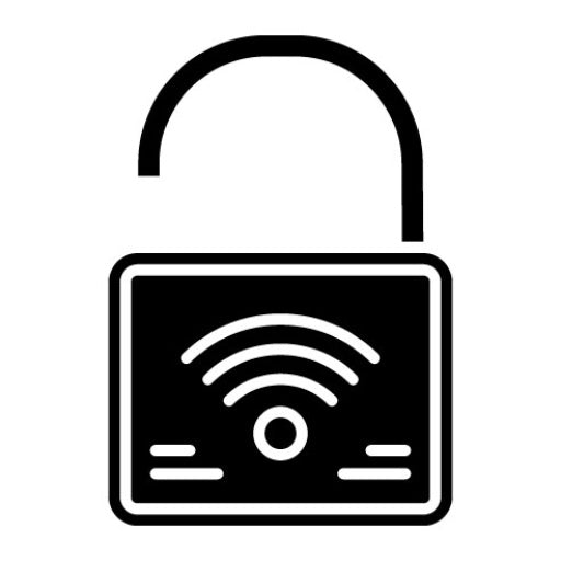 Smart Lock Glyph Icon | Technology