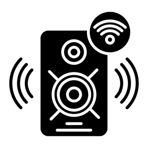 Smart Speaker Glyph Icon | Technology