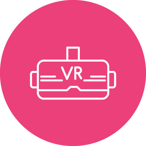 Virtual Reality Line Circle Icon