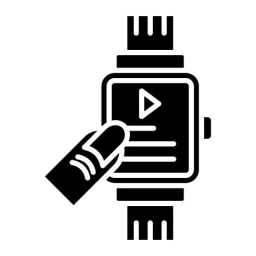Smartwatch Glyph Icon | Technology