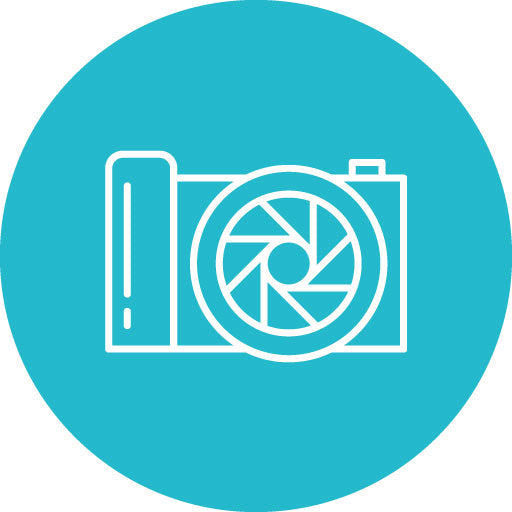 Advanced Camera Line Circle Icon