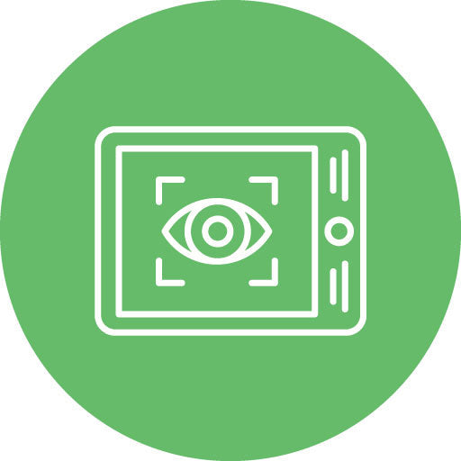 Eye Scanner Line Circle Icon