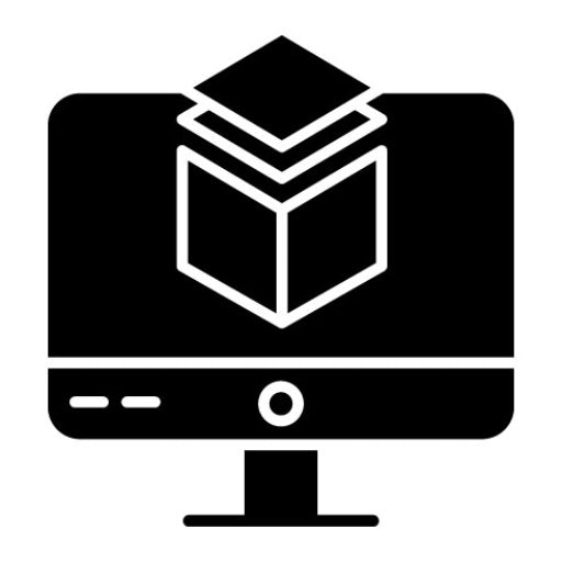 Augmented Reality Glyph Icon | Technology