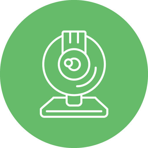 Round Webcam Line Circle Icon