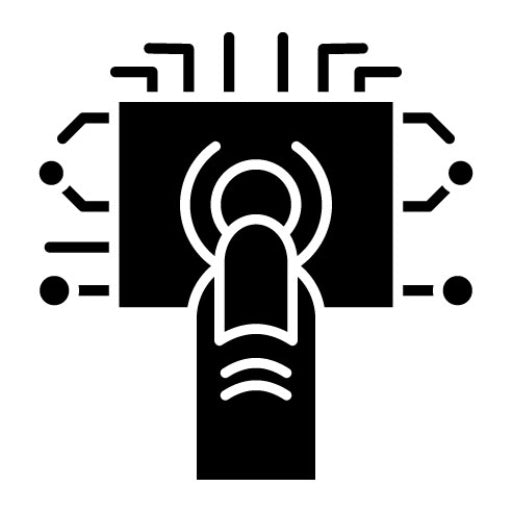 Touch Technology Glyph Icon