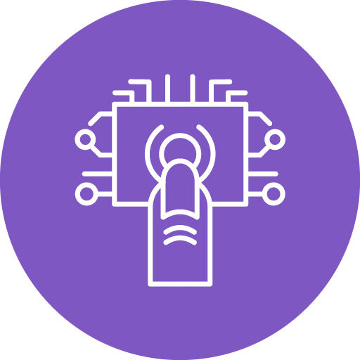 Touch Technology Line Circle Icon