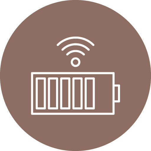 Wireles Battery Line Circle Icon