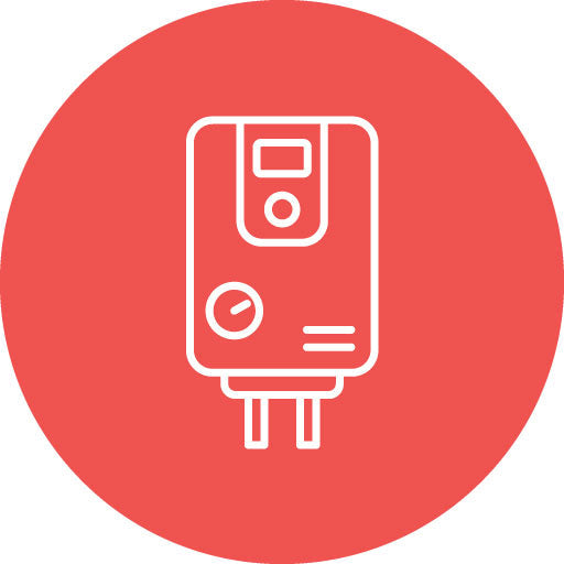 Water Boiler Line Circle Icon
