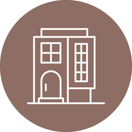 Apartments Line Circle Icon