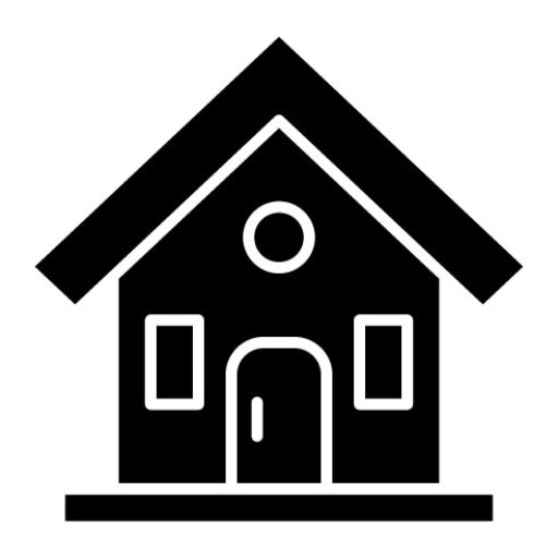 Cabin Glyph Icon | Type of Houses