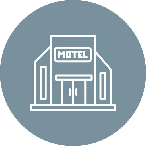 Motel Line Circle Icon